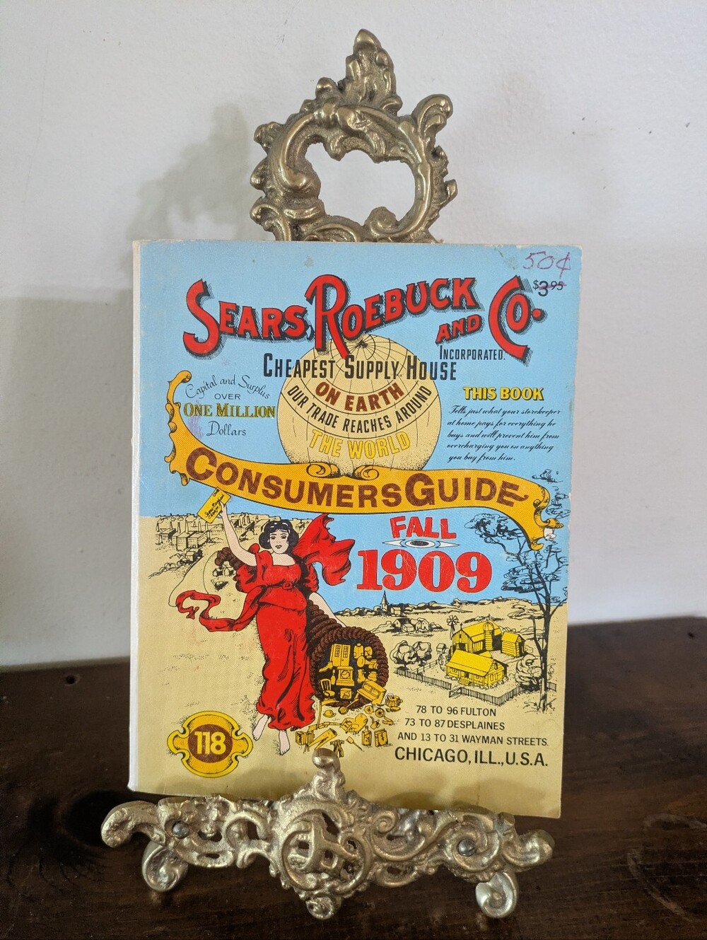 Vintage 1979 Sears Roebuck & Co Fall 1909 Consumers Guide Catalog Reprint Pocket